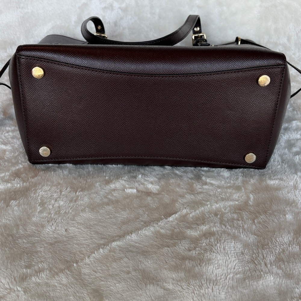 Michael Kors Jet Set Travel Burgundy/Oxblood Leather Tote Bag - Picture 8 of 16